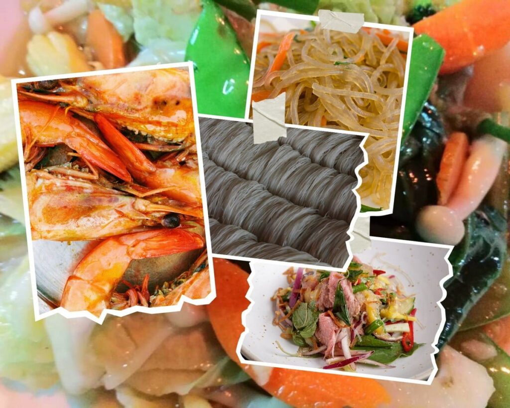 Salade de nouilles de soja épicées