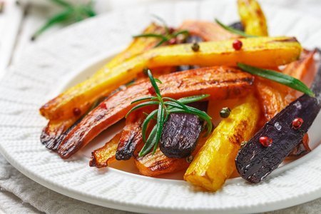 Legumes racines rotis