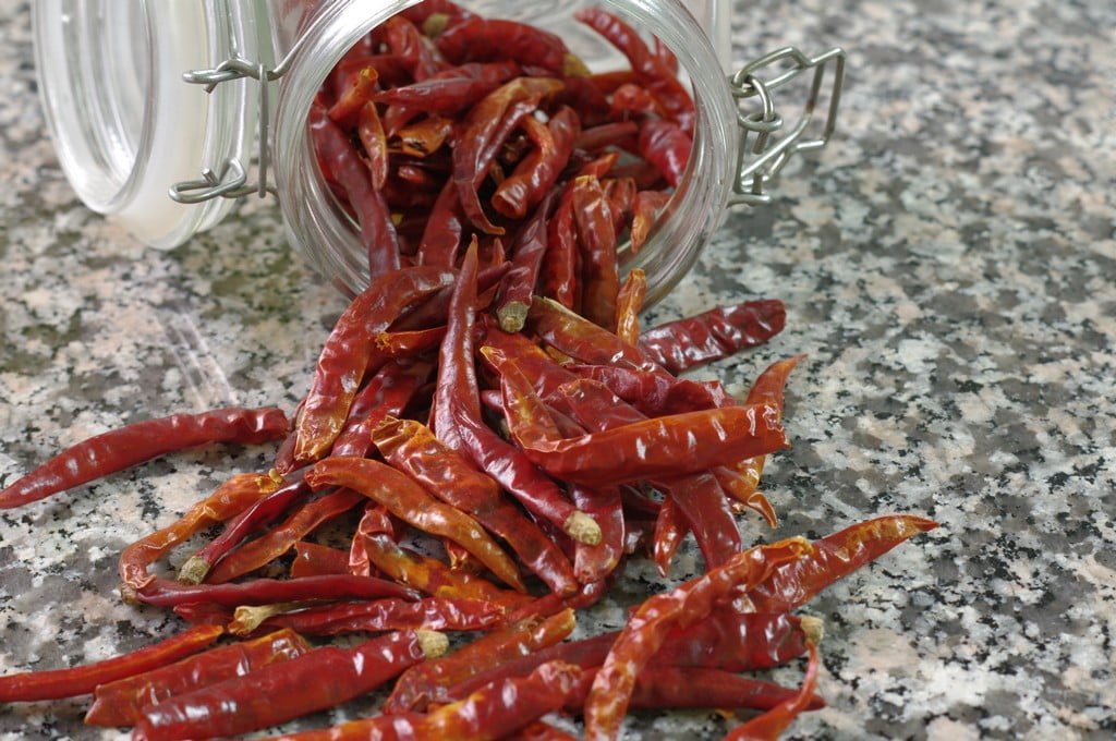 Piments thaie sechés