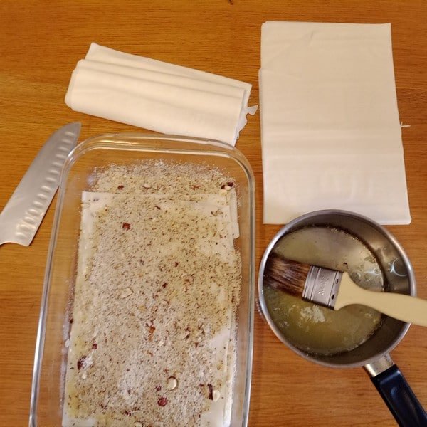 Mise en place pour baklava