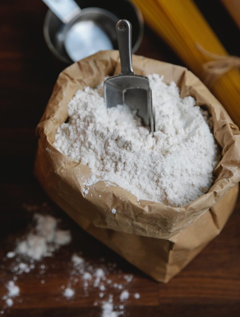 Sac de farine blanche