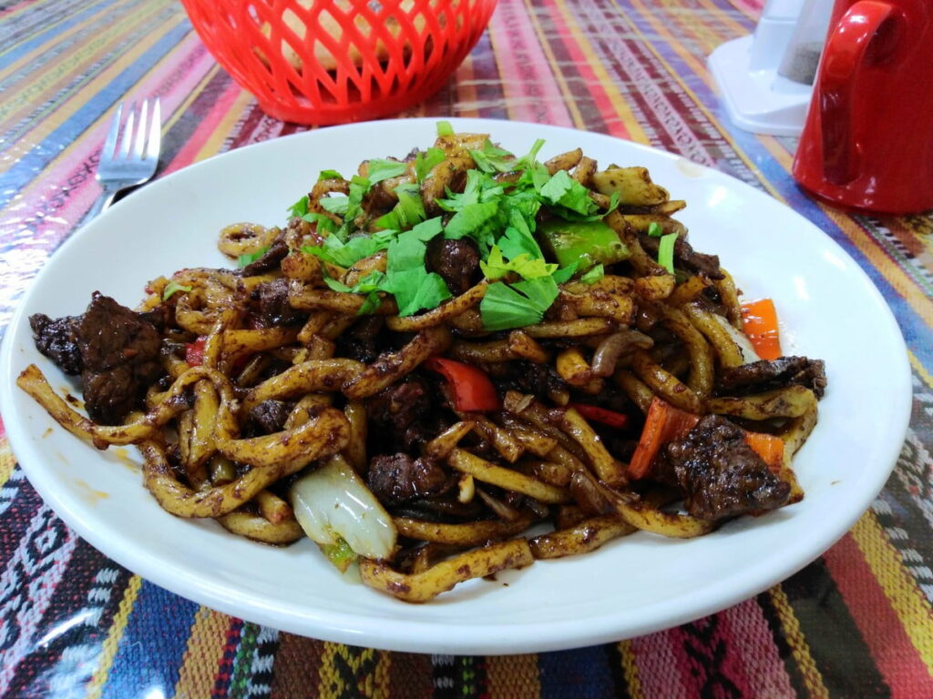 Cuisine du kirghizistan, le lagman dry